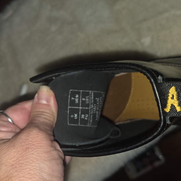 Dr. Martens Black Patent Leather Combat Boots - Picture 4 of 4